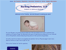Tablet Screenshot of hardingpediatrics.com